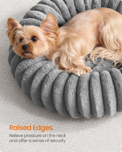 Dog Bed Small Cat Bed with Soft Padding 50 cm Dove Grey - image 4