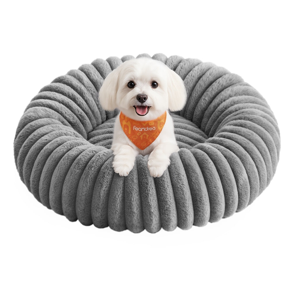 Dog Bed Small Cat Bed with Soft Padding 50 cm Dove Grey - image 7