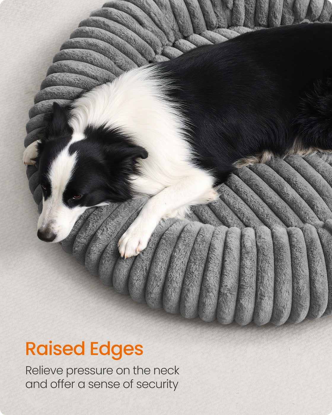 Dog Bed Small Cat Bed with Soft Padding 50 cm Dove Grey - image 28