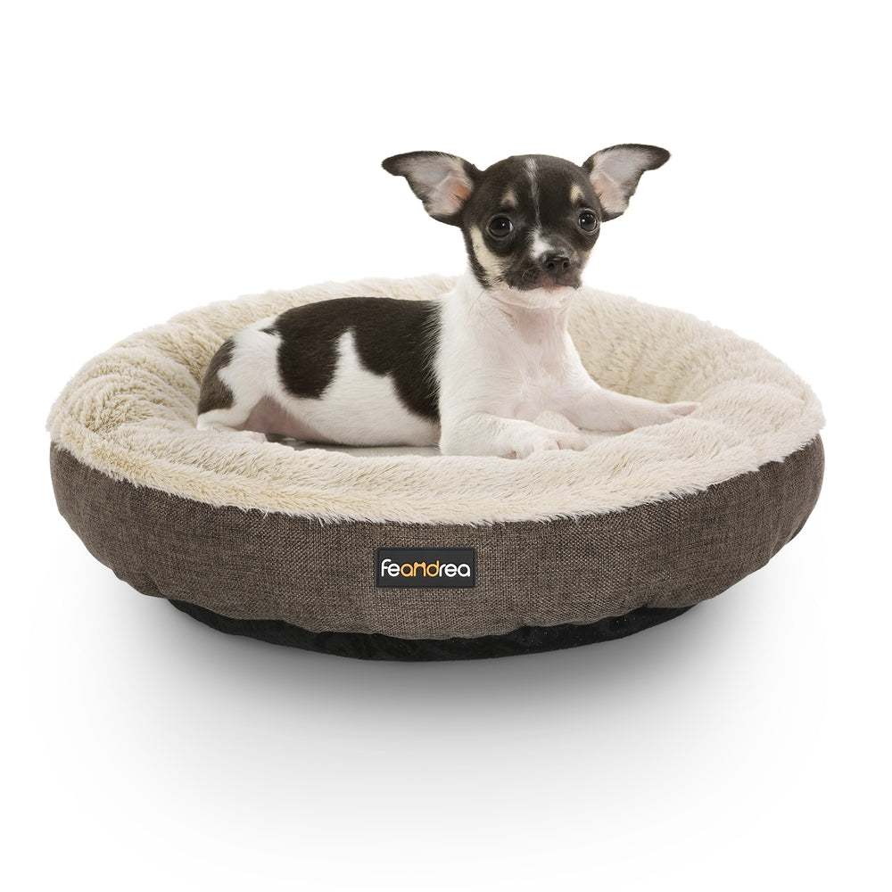 Brown Dog Bed with Non-Slip Bottom - image 2