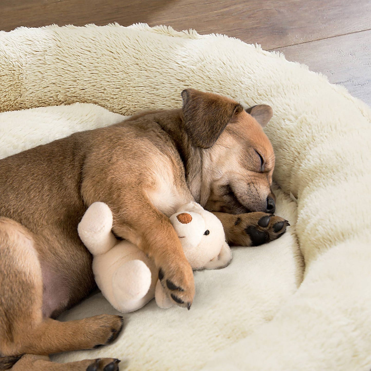 Brown Dog Bed with Non-Slip Bottom - image 4