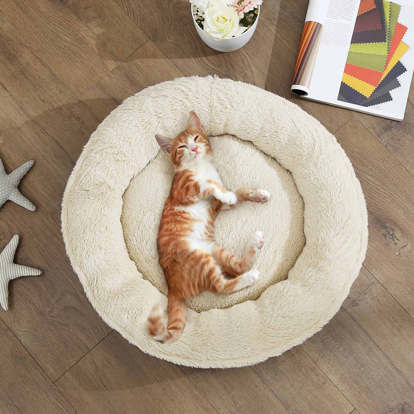 Brown Dog Bed with Non-Slip Bottom - image 6