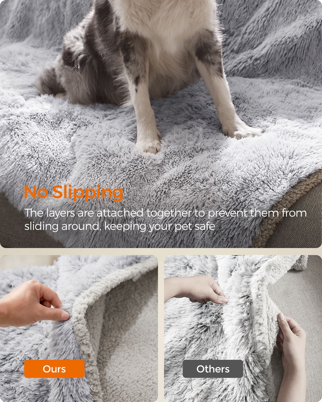 Waterproof Dog Blanket Grey Ombré M - image 13