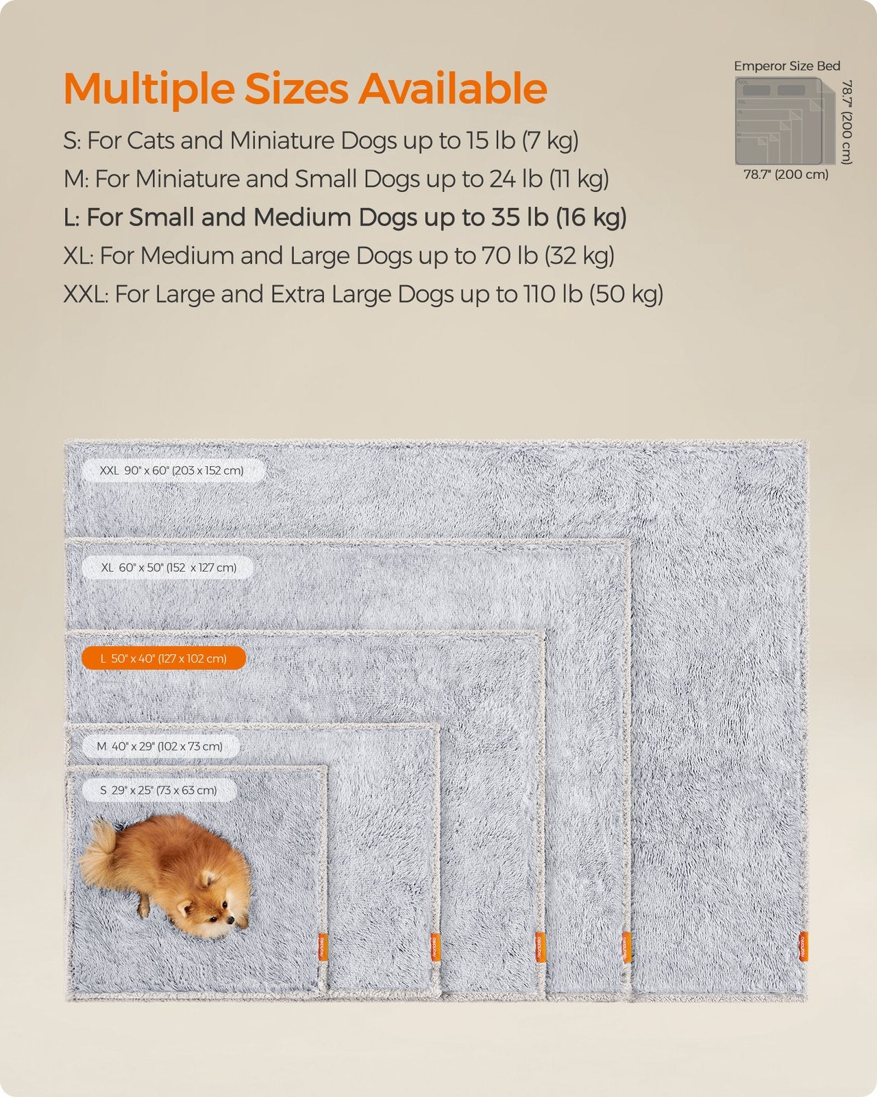 Waterproof Dog Blanket Grey Ombré M - image 14
