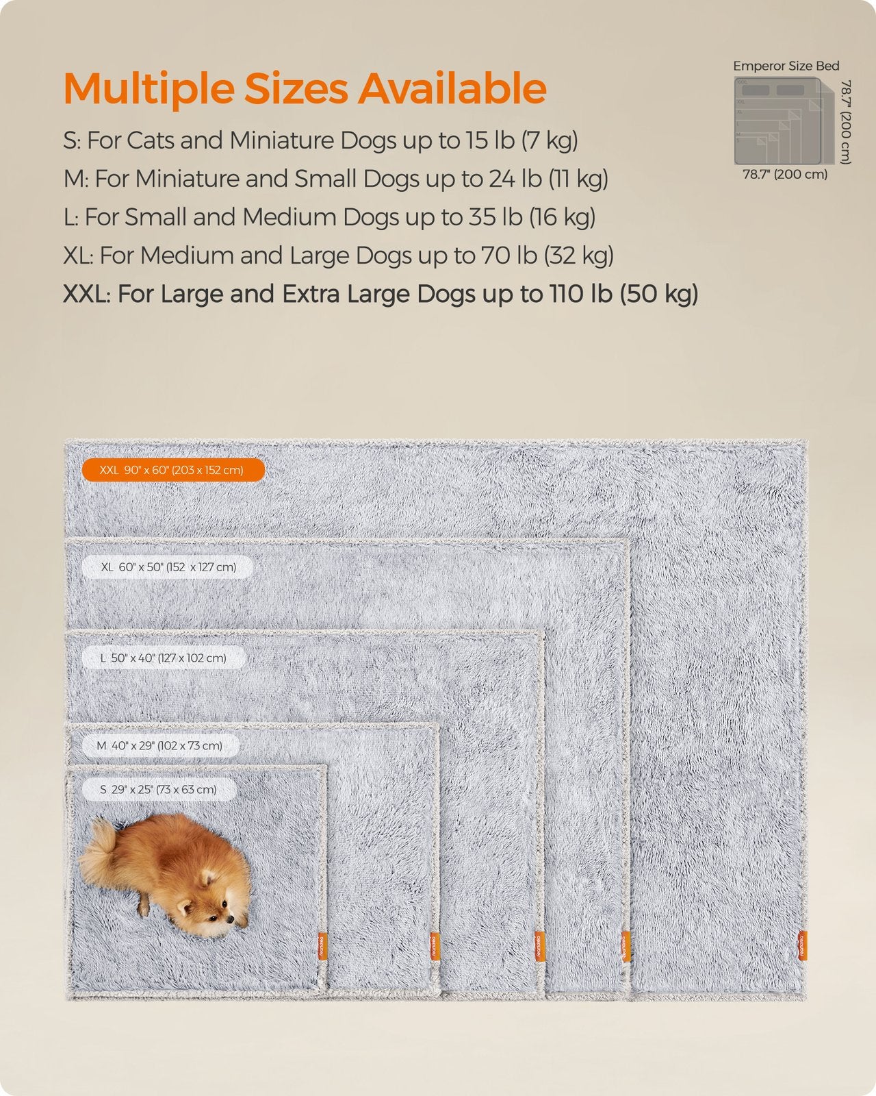 Waterproof Dog Blanket Grey Ombré M - image 28
