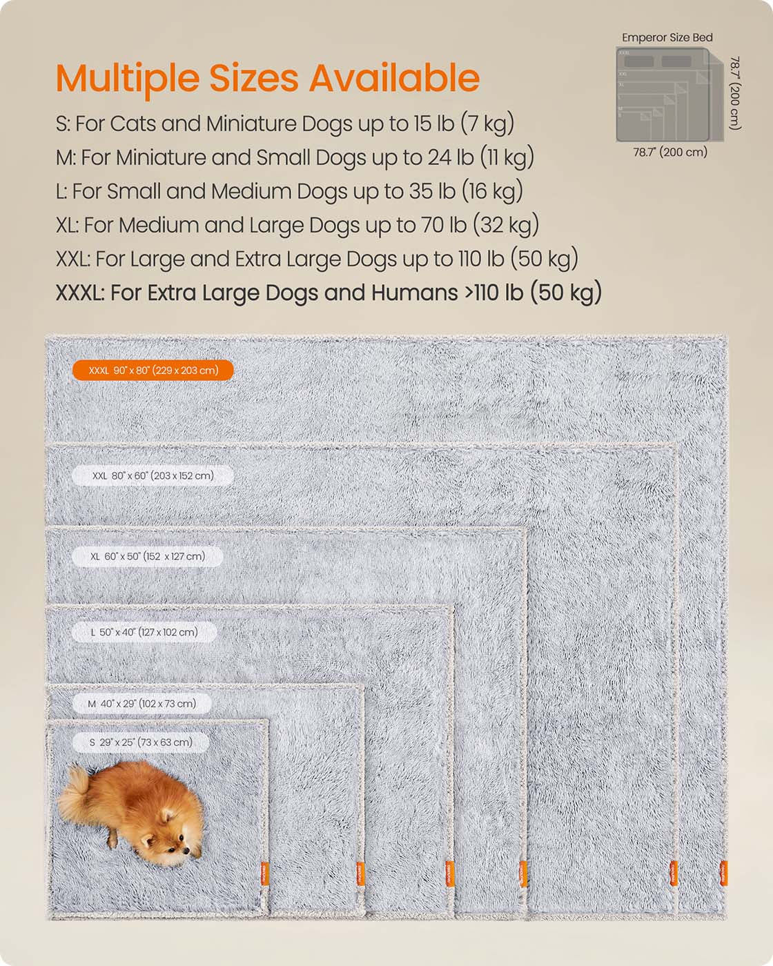 Waterproof Dog Blanket Grey Ombré M - image 34
