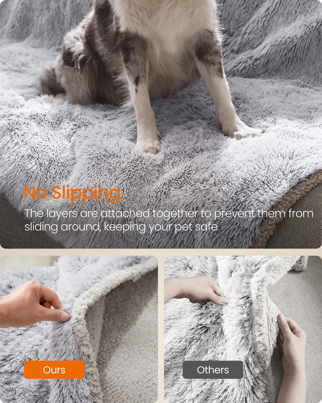 Waterproof Dog Blanket Grey Ombré M - image 35