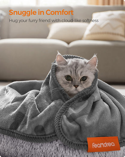 Pack of 3 Flannel Pet Blankets 60 x 40 cm Slate Grey - image 3