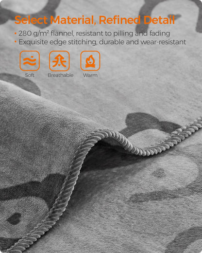 Pack of 3 Flannel Pet Blankets 60 x 40 cm Slate Grey - image 18