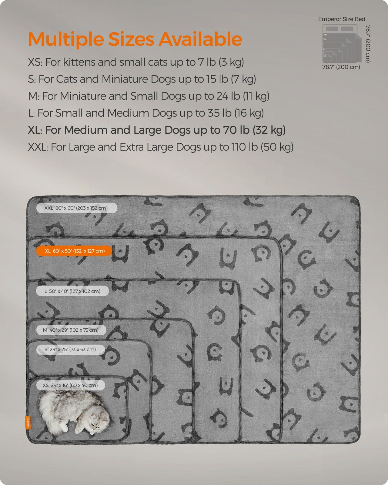 Pack of 3 Flannel Pet Blankets 60 x 40 cm Slate Grey - image 27