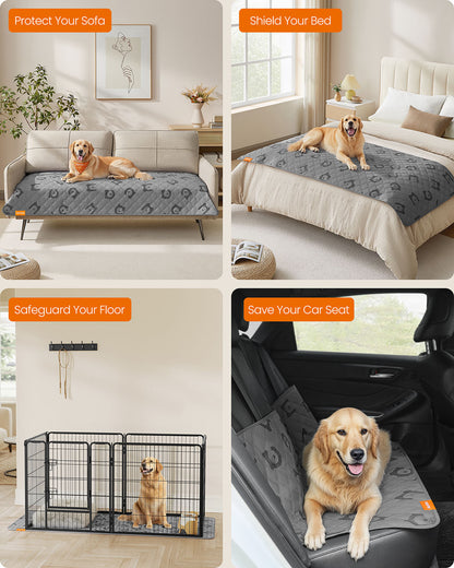 Waterproof Dog Blanket for Large Dogs 178 x 76 cm Dove Grey - image 4