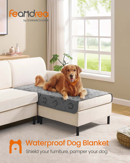 Waterproof Dog Blanket for Large Dogs 178 x 76 cm Dove Grey - image 14