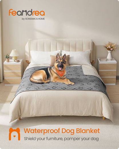 Waterproof Dog Blanket for Large Dogs 178 x 76 cm Dove Grey - image 8