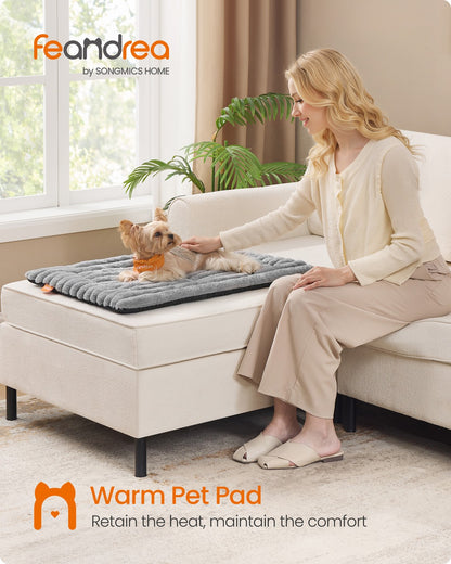 Dog Bed Mat 75 x 50 cm Pet Blanket for Dogs and Cats Dove Grey - image 2