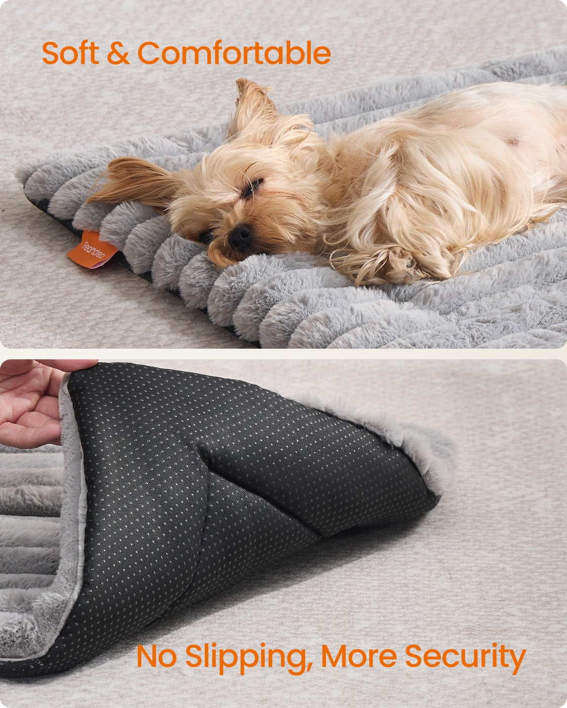 Dog Bed Mat 75 x 50 cm Pet Blanket for Dogs and Cats Dove Grey - image 4