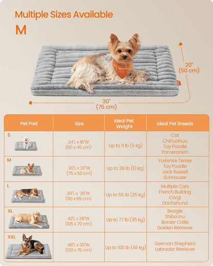 Dog Bed Mat 75 x 50 cm Pet Blanket for Dogs and Cats Dove Grey - image 6