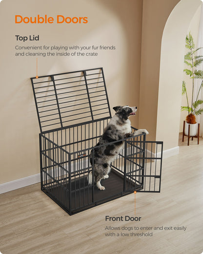 Heavy-Duty Dog Crate for Medium and Large Dogs Ink Black - image 5