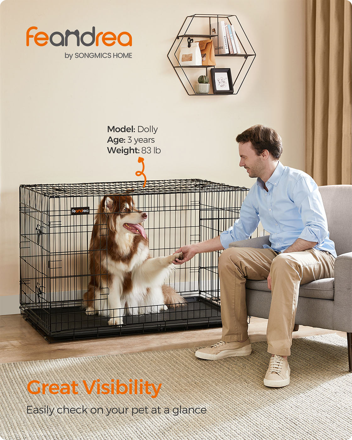 Folding Metal Puppy Cage - image 3