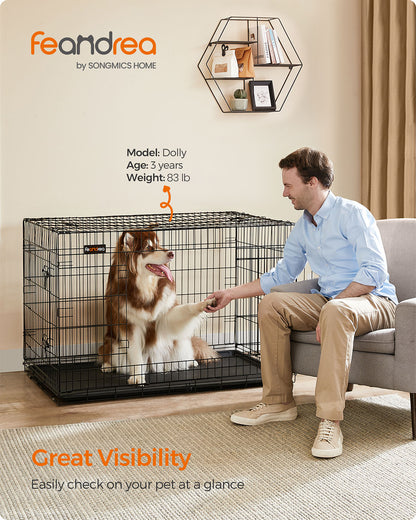 Folding Metal Puppy Cage - image 3