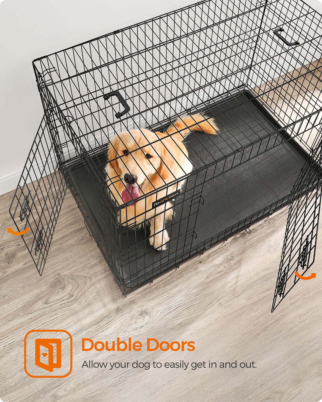 Folding Metal Puppy Cage - image 4