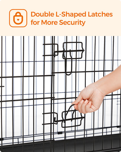Folding Metal Puppy Cage - image 9