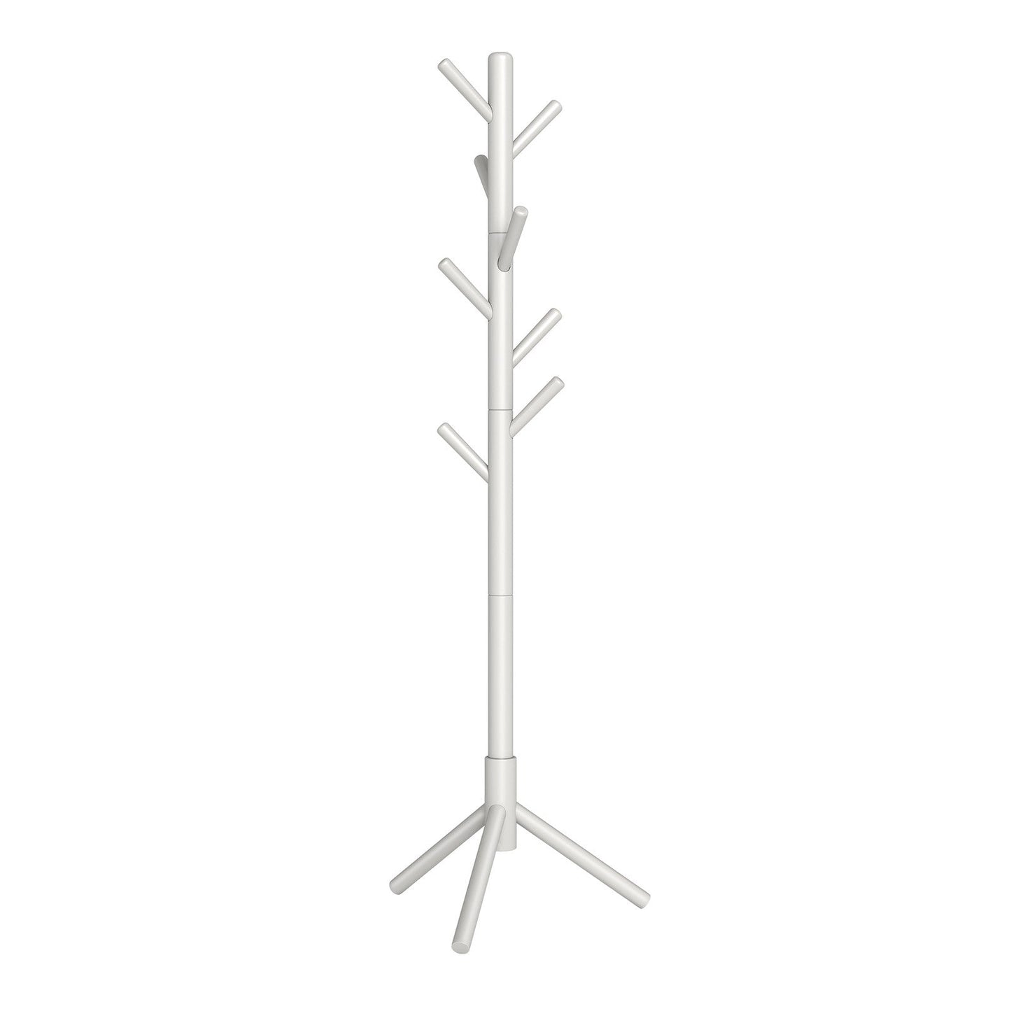 Standing Coat Rack, Solid Wood Tree-Shaped Coat Rack with 8 Hooks, 3 Height Options - image 24