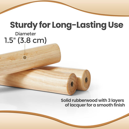 Standing Coat Rack, Solid Wood Tree-Shaped Coat Rack with 8 Hooks, 3 Height Options - image 21