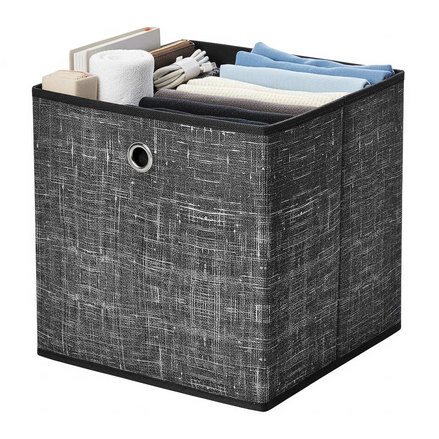 Foldable Storage Boxes, Set of 6 Fabric Boxes, 30 x 30 x 30 cm - image 7