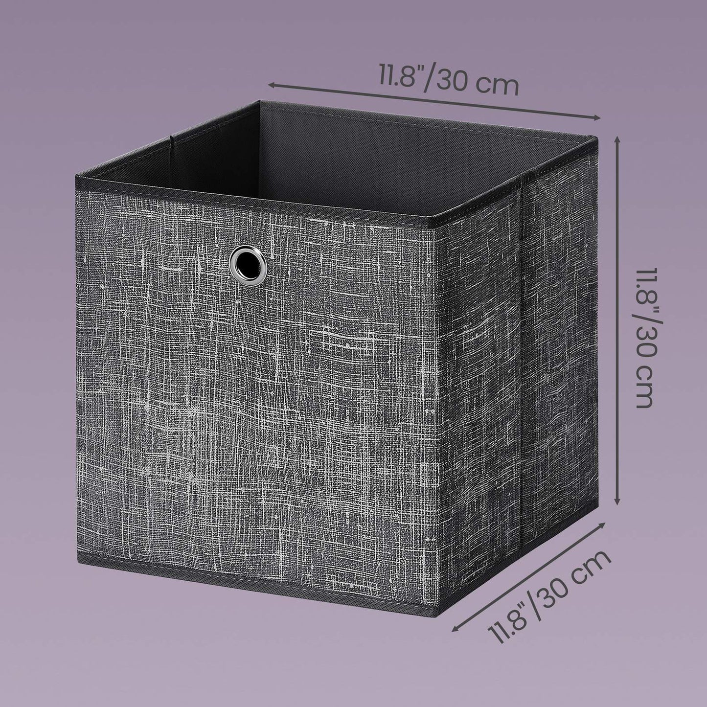Foldable Storage Boxes, Set of 6 Fabric Boxes, 30 x 30 x 30 cm - image 8