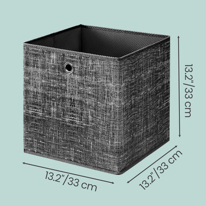 Storage Boxes, Set of 6, Non-Woven Fabric Organiser Boxes with Handle - image 4
