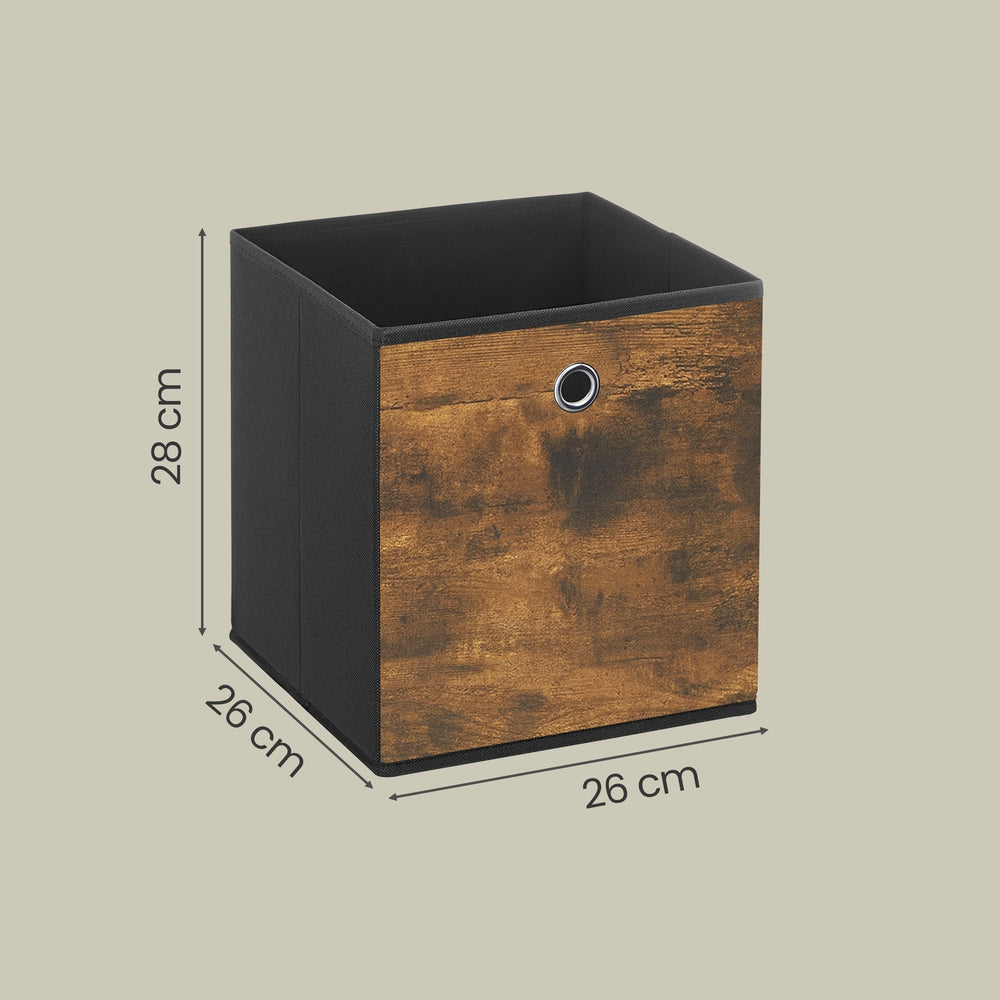 Storage Cubes, Set of 6 Storage Bins with Handle, Fabric Storage Boxes - image 2