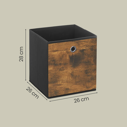 Storage Cubes, Set of 6 Storage Bins with Handle, Fabric Storage Boxes - image 2