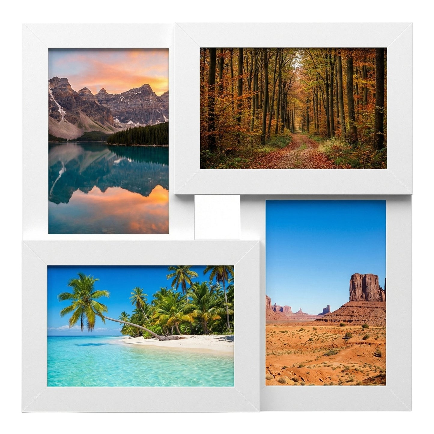 Collage Picture Frames, 4-Opening Collage Frames for 4x6 Photos, Wall Decor - image 1