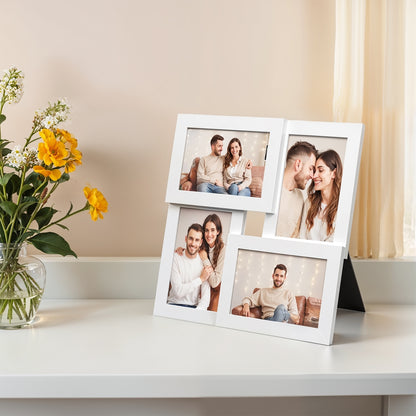 Collage Picture Frames, 4-Opening Collage Frames for 4x6 Photos, Wall Decor - image 2
