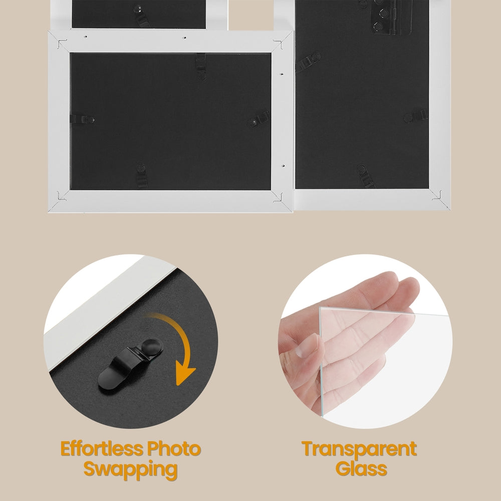 Collage Picture Frames, 4-Opening Collage Frames for 4x6 Photos, Wall Decor - image 4