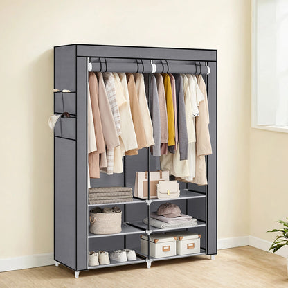 Clothes Wardrobe, Portable Closet, 2 Hanging Rails - image 8