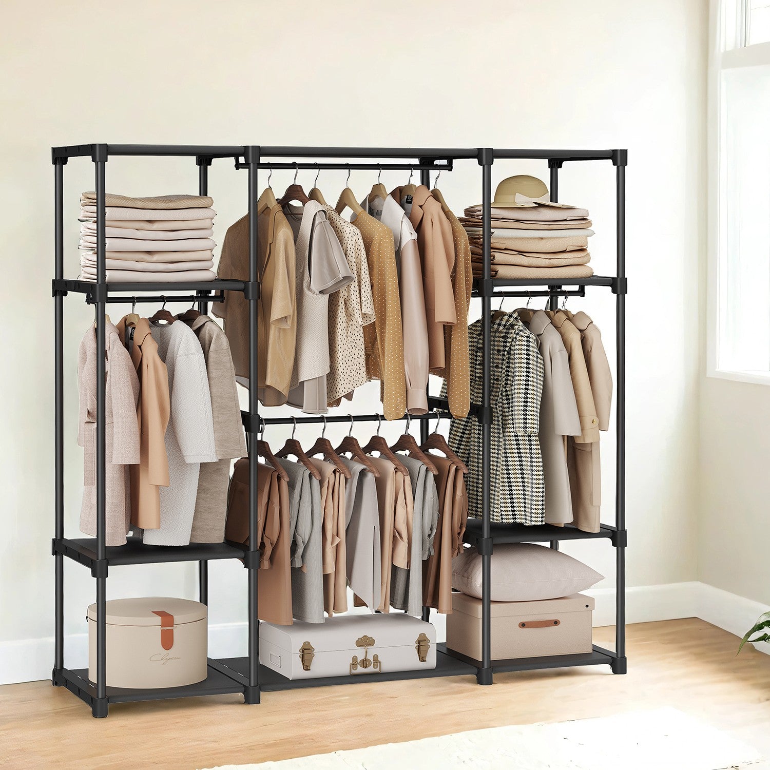 Clothes Wardrobe, Clothes Rack, Portable Closet - image 2