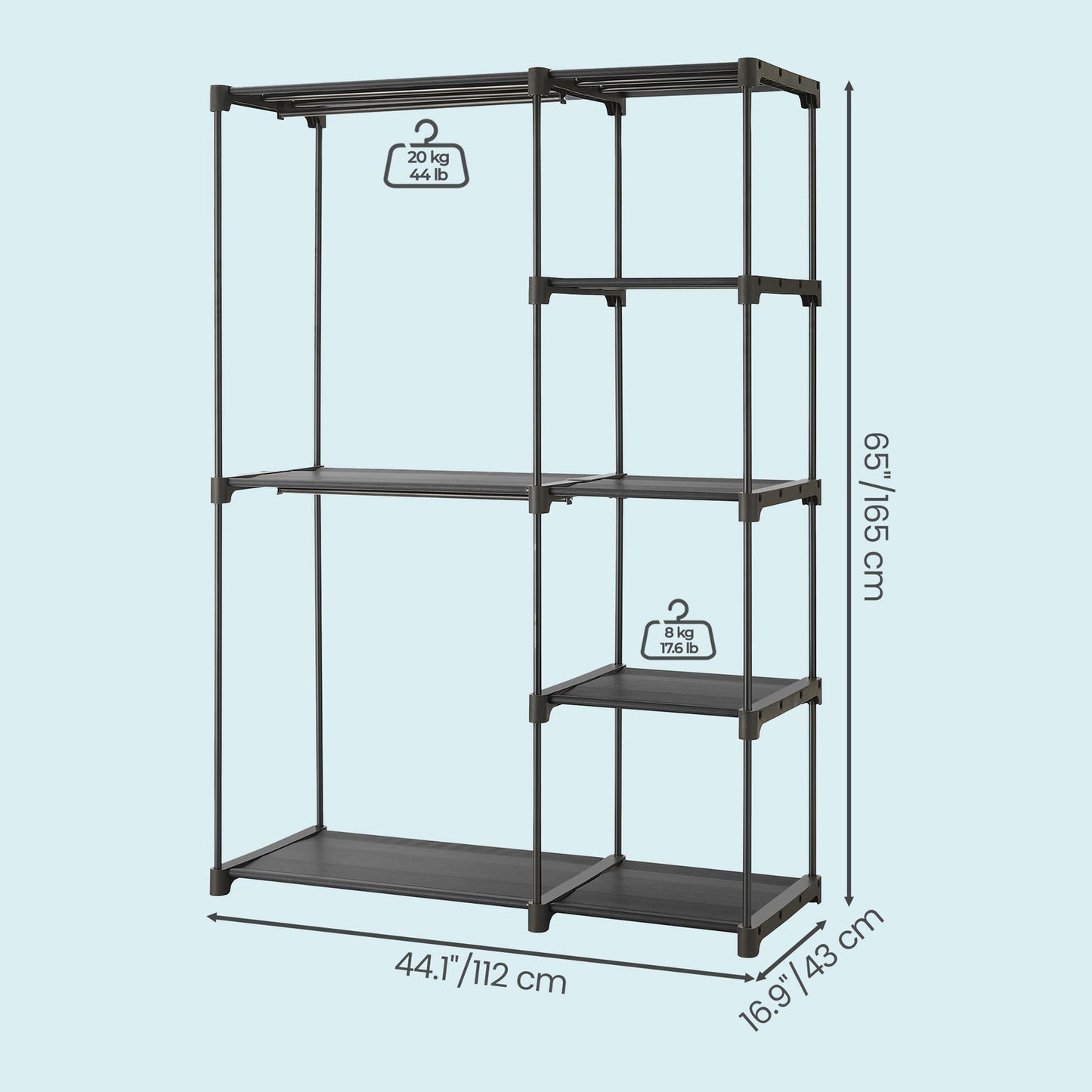 Portable Closet, Freestanding Closet Organizer - image 3