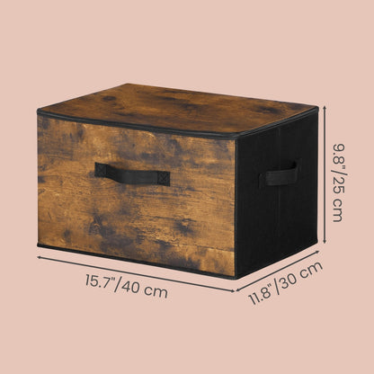 Foldable Storage Organiser Boxes, Set of 3 Storage Basket Bins with Handles, Clothes Organiser - image 10