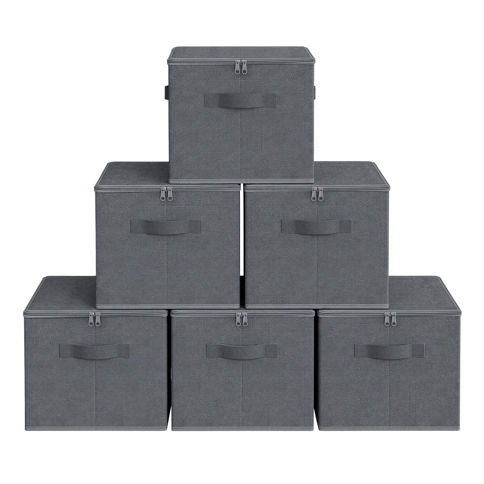 Foldable Storage Organiser Boxes, Set of 3 Storage Basket Bins with Handles, Clothes Organiser - image 35