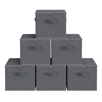 Foldable Storage Organiser Boxes, Set of 3 Storage Basket Bins with Handles, Clothes Organiser - image 35