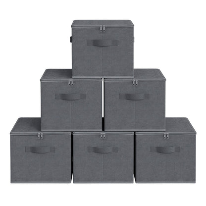 Foldable Storage Organiser Boxes, Set of 3 Storage Basket Bins with Handles, Clothes Organiser - image 34