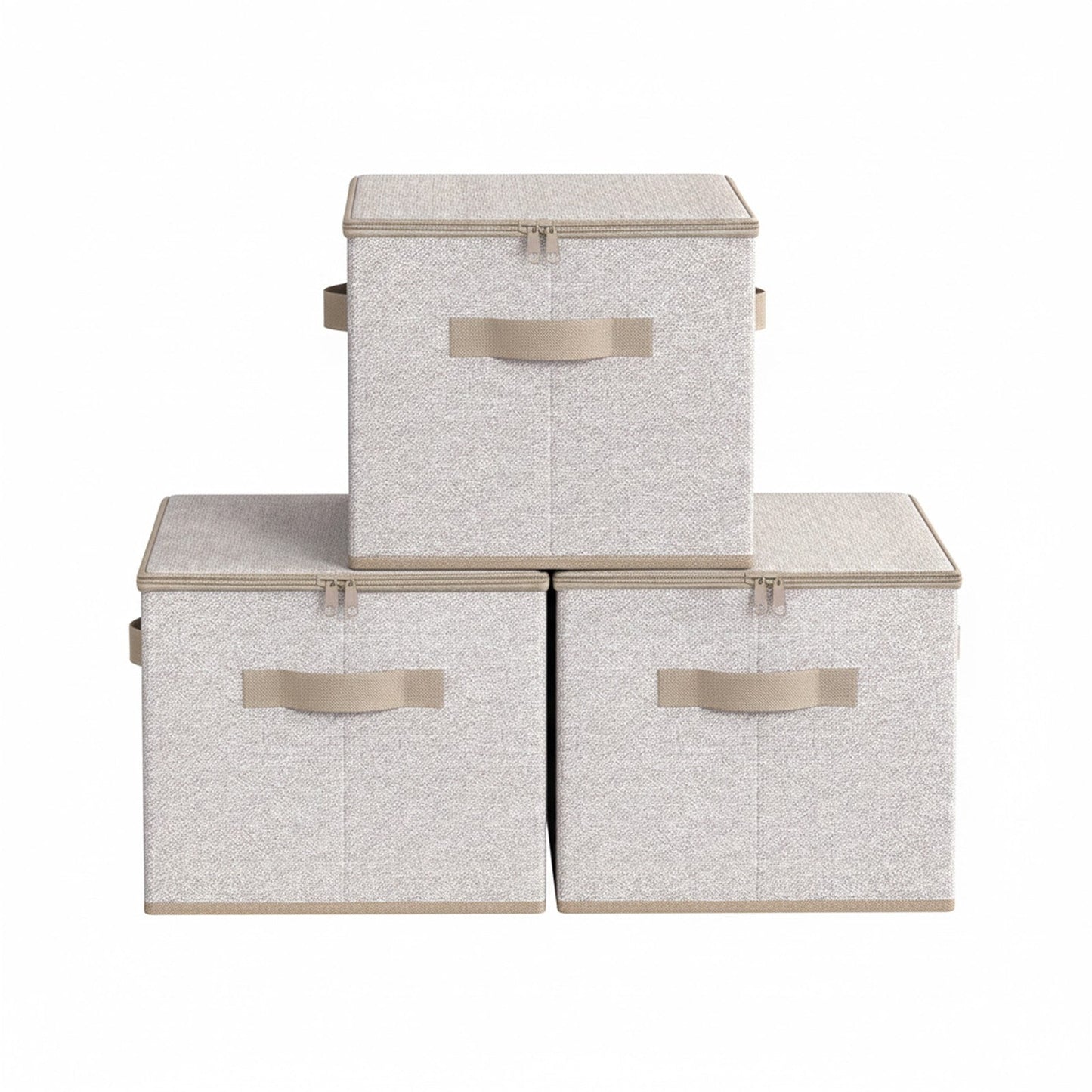 Foldable Storage Organiser Boxes, Set of 3 Storage Basket Bins with Handles, Clothes Organiser - image 20