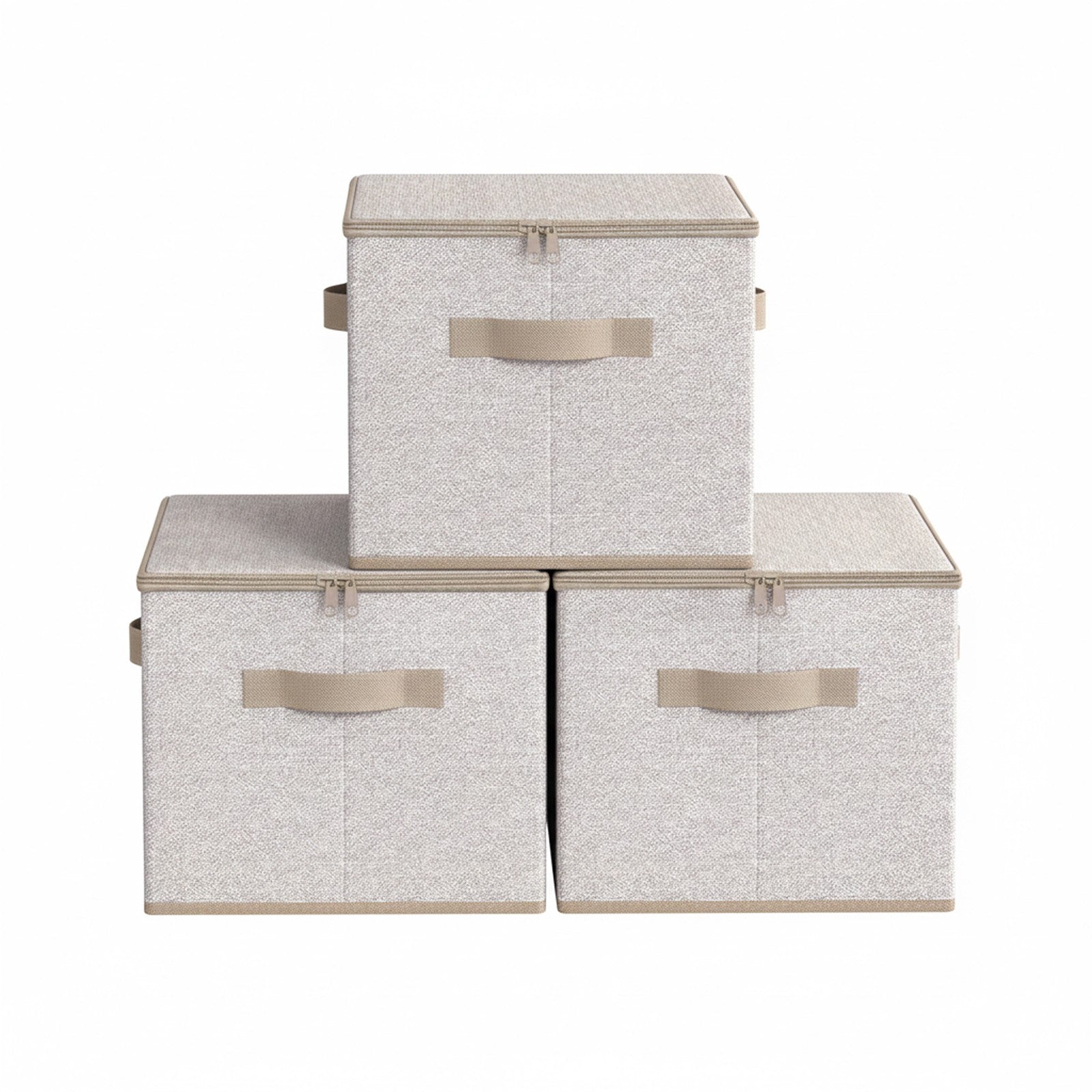 Foldable Storage Organiser Boxes, Set of 3 Storage Basket Bins with Handles, Clothes Organiser - image 20