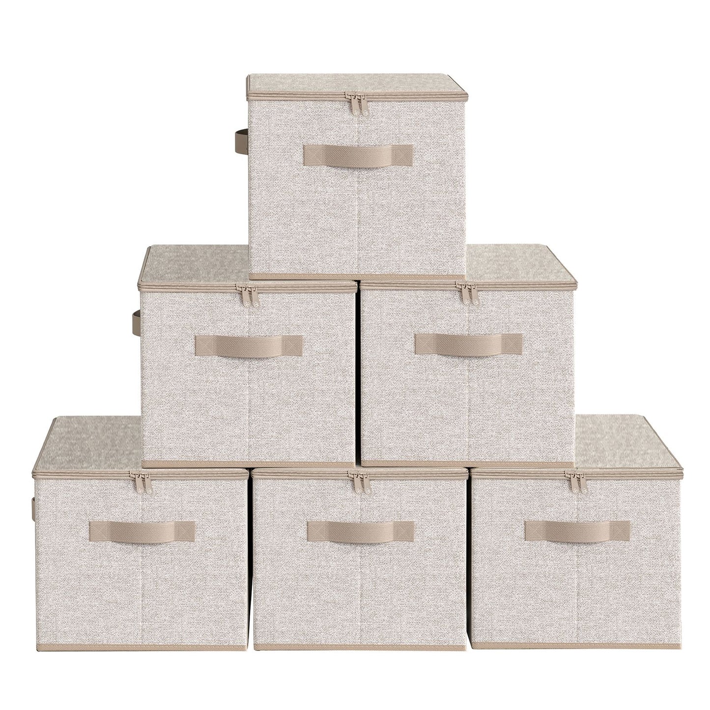 Foldable Storage Organiser Boxes, Set of 3 Storage Basket Bins with Handles, Clothes Organiser - image 14