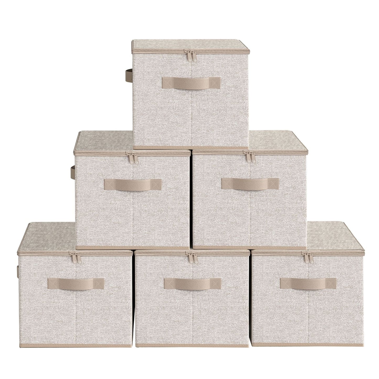 Foldable Storage Organiser Boxes, Set of 3 Storage Basket Bins with Handles, Clothes Organiser - image 13
