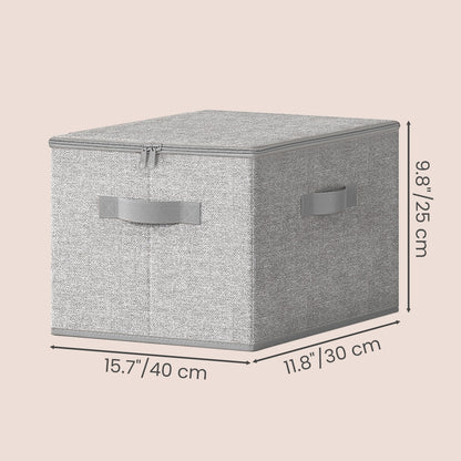 Foldable Storage Organiser Boxes, Set of 3 Storage Basket Bins with Handles, Clothes Organiser - image 28