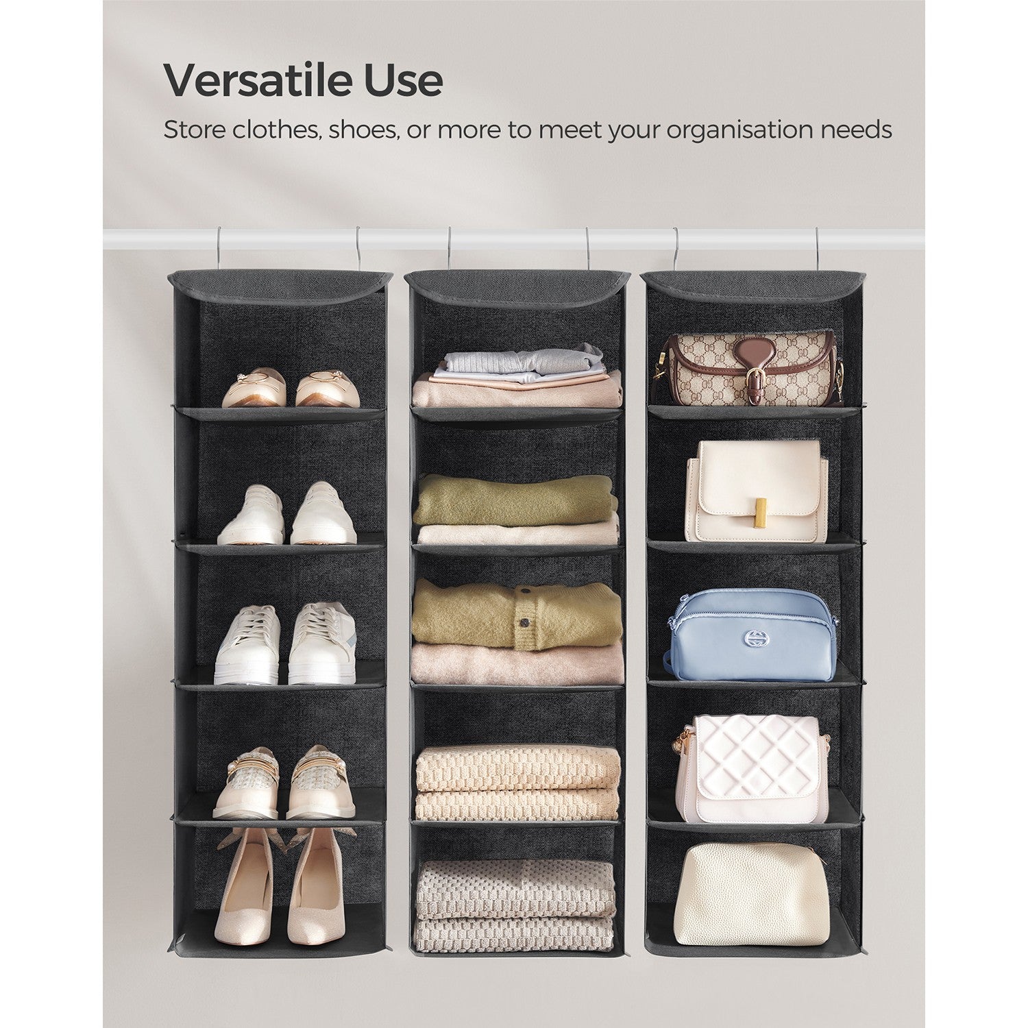 Set of 2 Hanging Wardrobe Storage Organisers - image 5