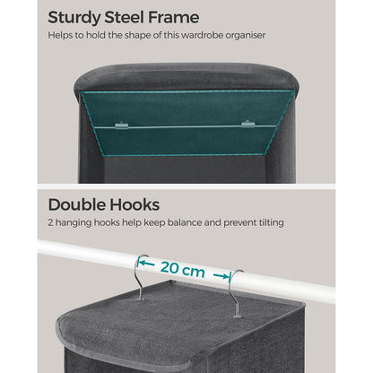 Set of 2 Hanging Wardrobe Storage Organisers - image 7