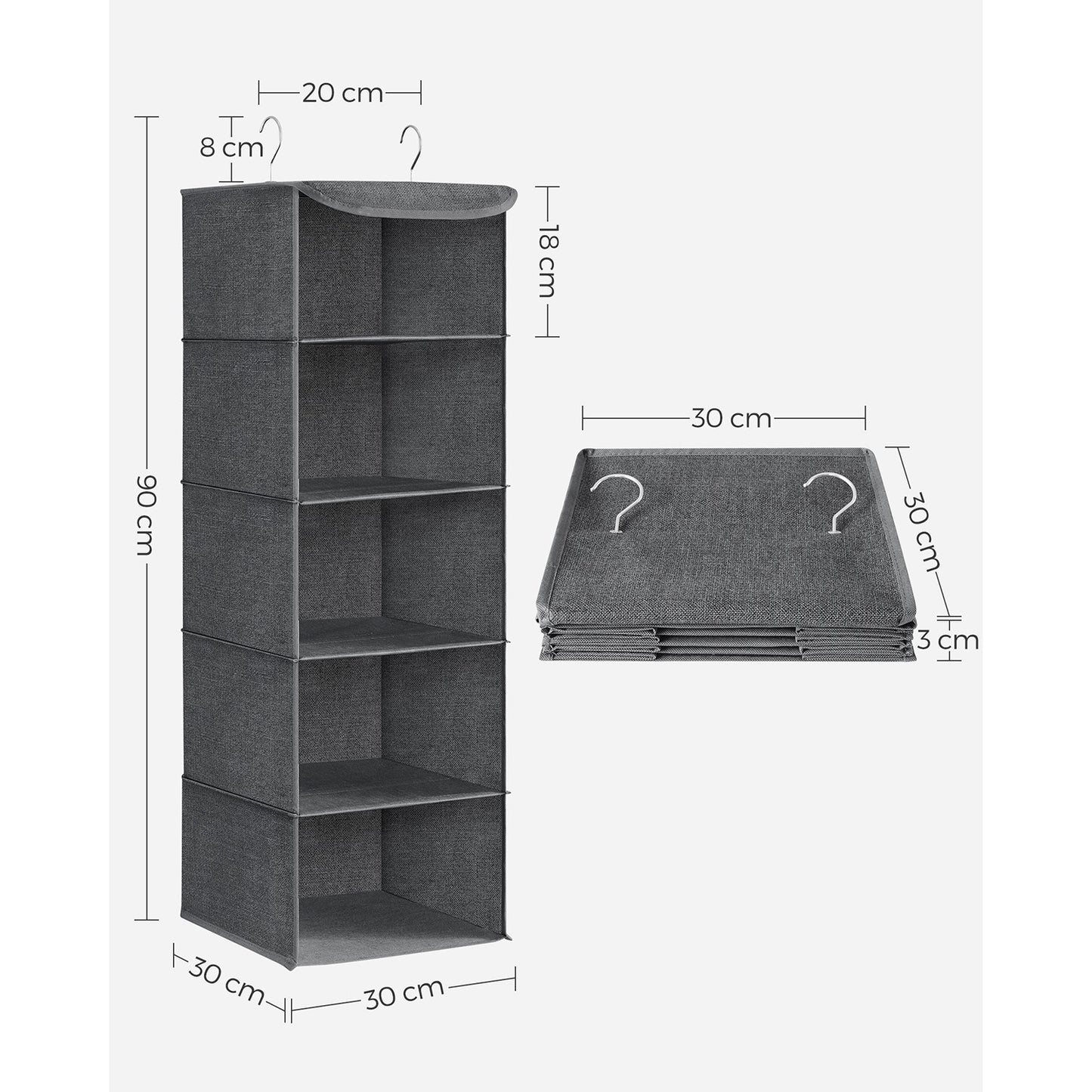 Set of 2 Hanging Wardrobe Storage Organisers - image 8